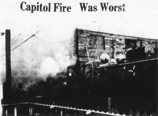 Headline: Capital Fire Was Worst, 1960