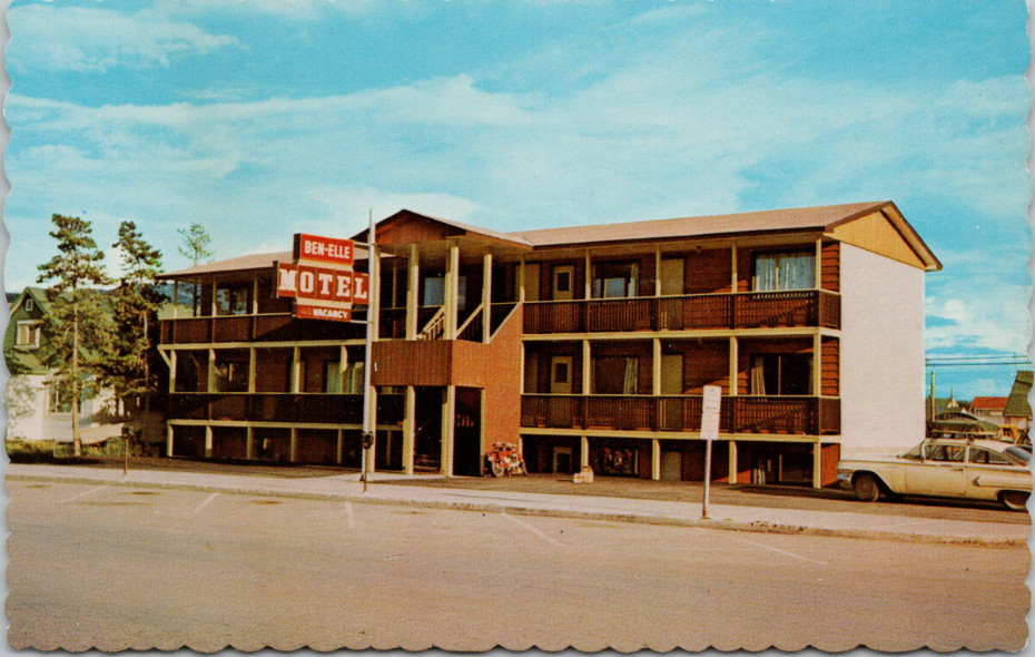 A postcard showing the Ben-Elle Motel, ca. 1972.