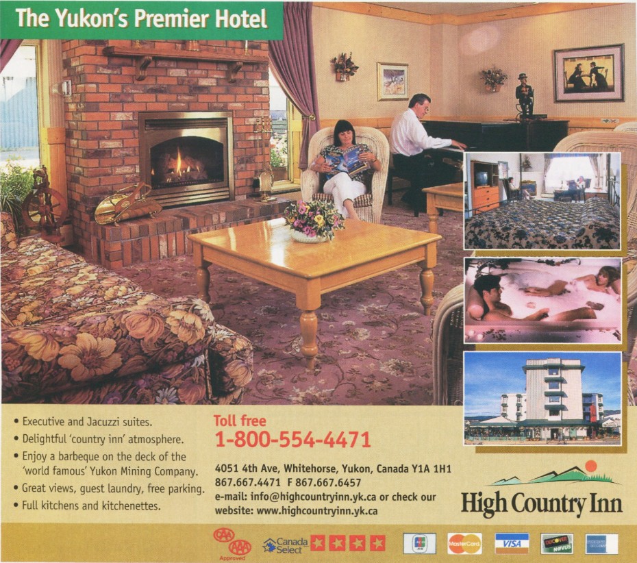 Ad for the High Country Inn in The Milepost, 2003.