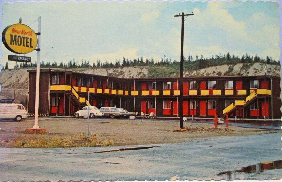 A postcard showing the New North Motel in 1970.