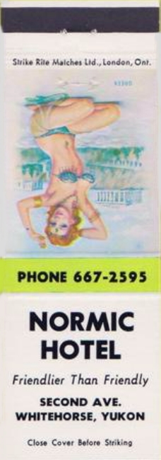A matchbook from the Normic Hotel, late 1960s.