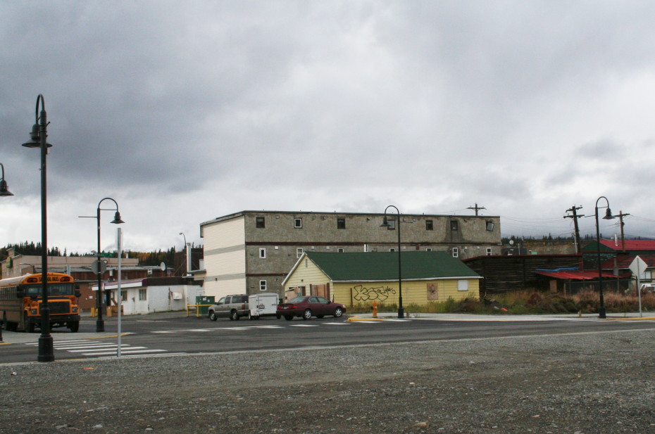 The rear of the Pioneer Hotel in September 2007