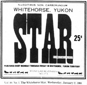 The Whitehorse Star, January 2, 1980