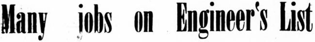 Engineering projects in the Yukon Territory, 1961