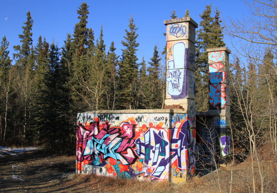 Graffiti art in Whitehorse, Yukon