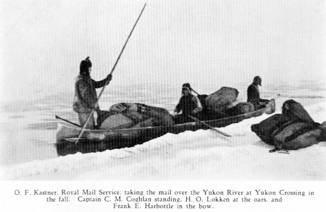 O. F.  Kastner's boat carrying the Royal Mail in the winter