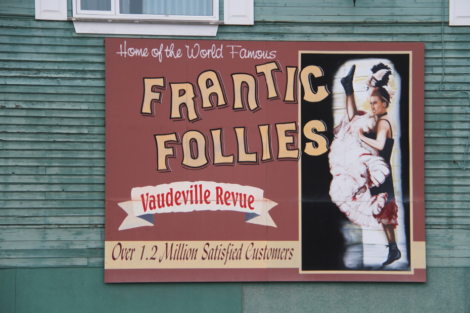 Mural on the Westmark Whitehorse hotel in Whitehorse, Yukon