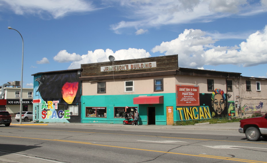 Mural on the the Jamieson's Building in Whitehorse, Yukon
