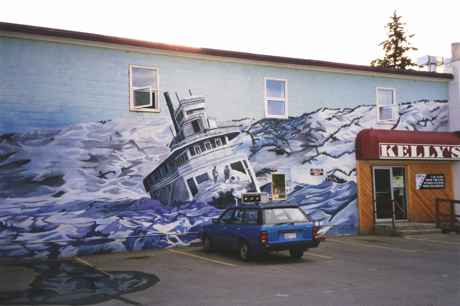 Sternwheeler mural in Whitehorse, Yukon