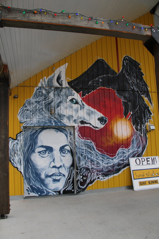Mural at Lumel Studios in Whitehorse, Yukon