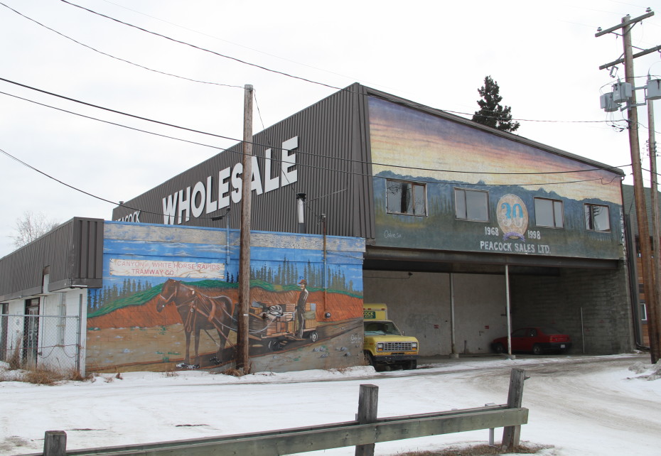Murals by Bill Oster in Whitehorse, Yukon
