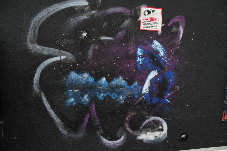 Painting by Colin Alexander in Whitehorse, Yukon