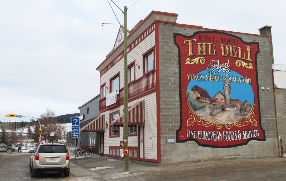 Mural by Bill Oster and Maurice 'G' Gogin in Whitehorse, Yukon