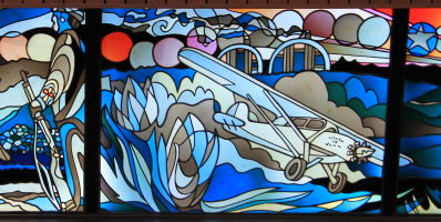 Panel 21, Yukon History Glass Mural