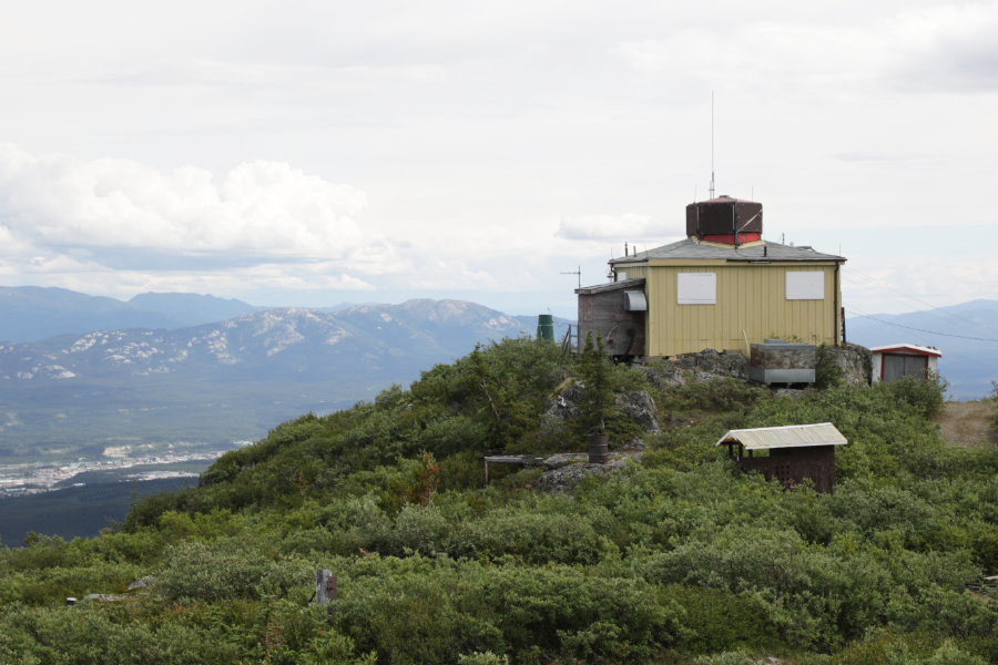 Haeckel Hill Forestry Lookout Tower at Whitehorse, Yukon, July 31, 2026