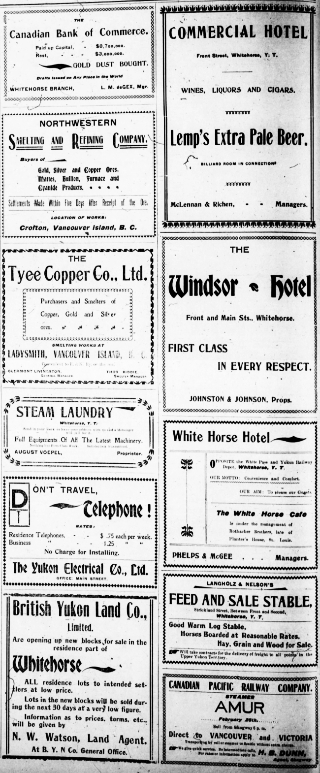 Ads frim The Daily Evening Star of Friday, March 4, 1904