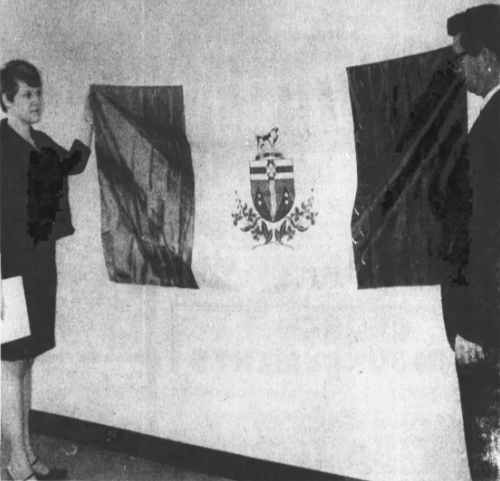 The new Yukon flag, 1968