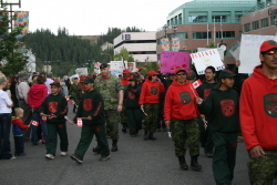 Canada Day parade at Whitehorse, Yukon