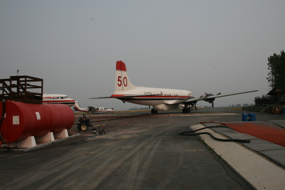The water bomber base at Whitehorse, Yukon