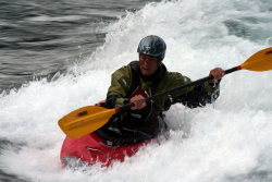 Whitewater kayaking at Whitehorse, Yukon