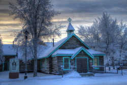 Old Log Church Museum at Whitehorse, Yukon